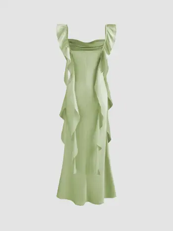 The Luna Satin Maxi Dress